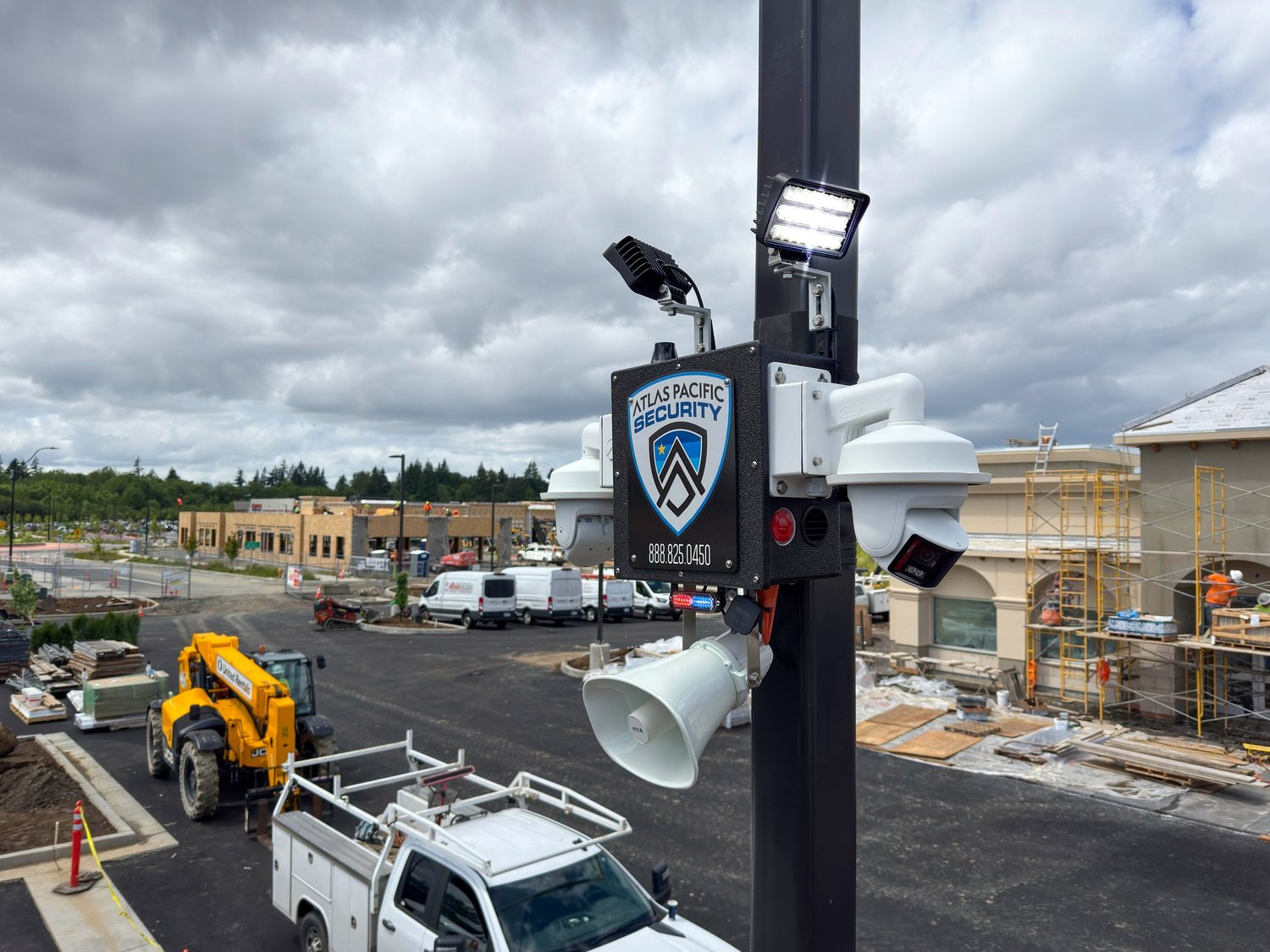 An AIIRE unit above a construction site